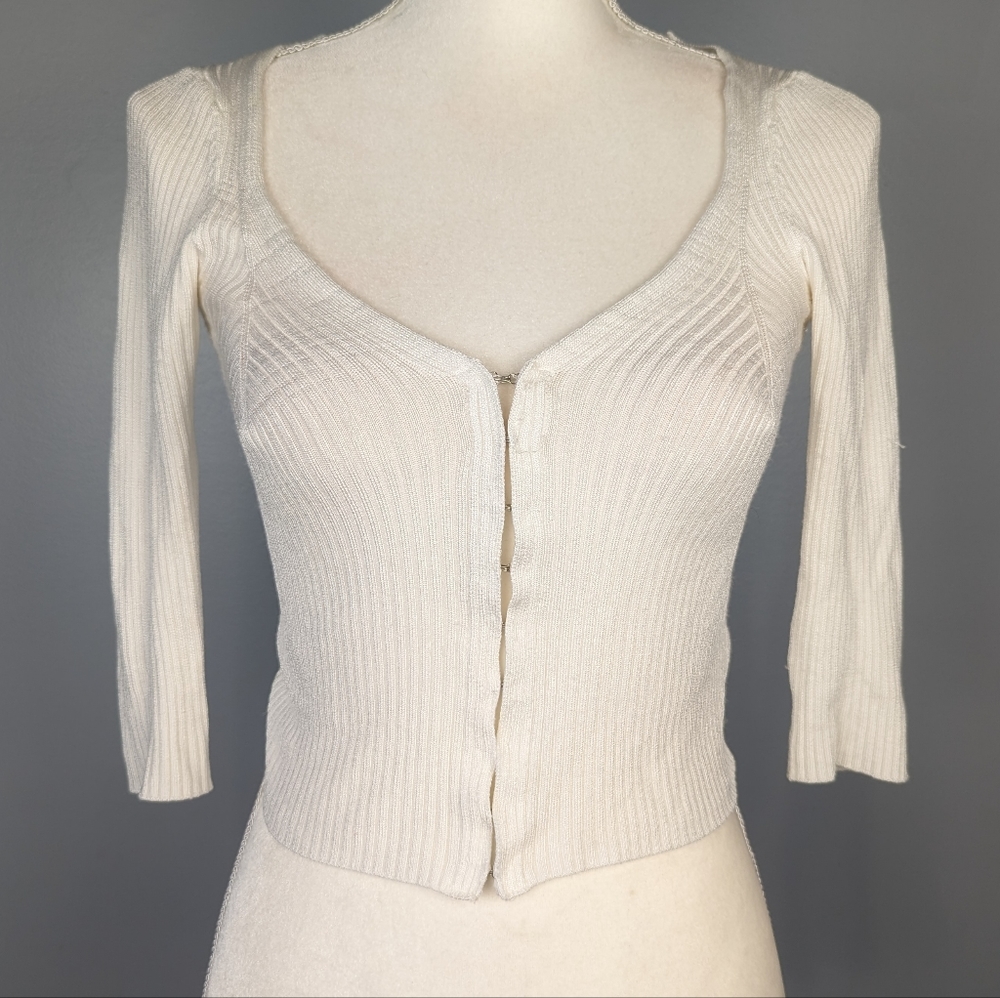 White cardigan from free people